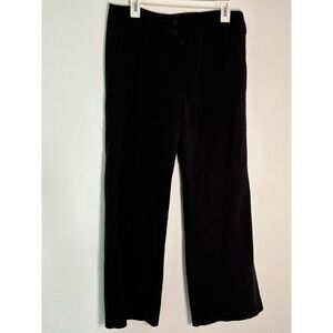 Darjoni Petite Black Dress Pants Size 10P Straight Leg Business Casual Trousers